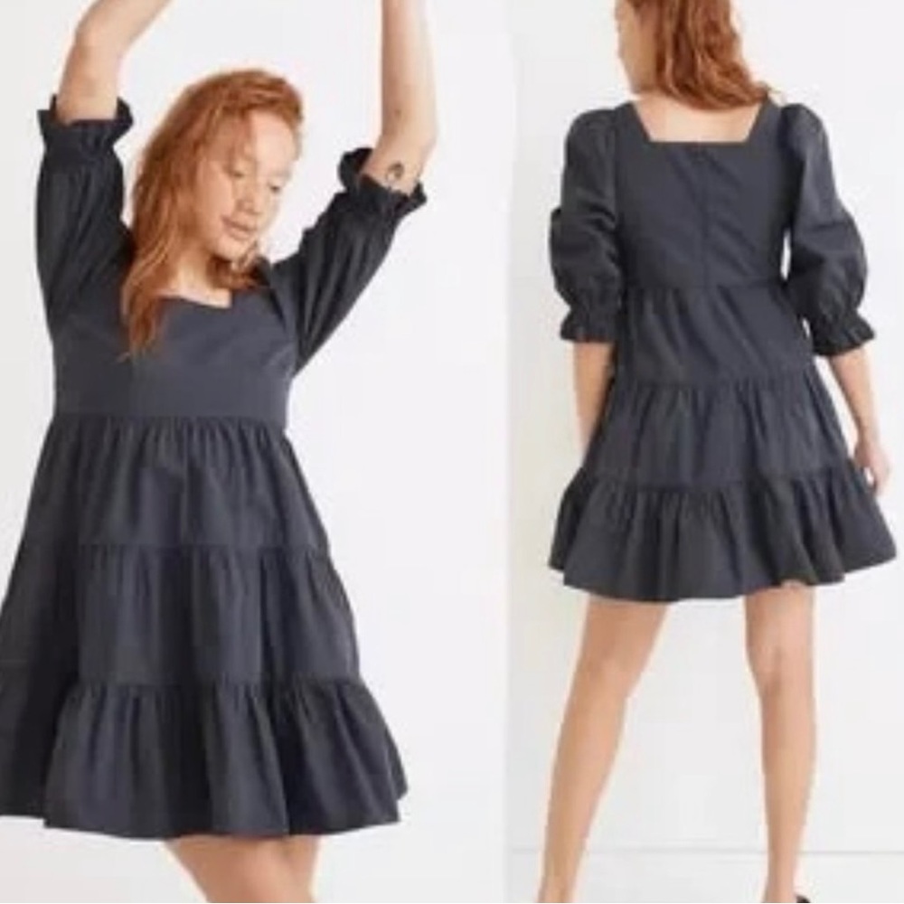 Madewell Lizzie Babydoll Poplin Dress